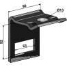 Bride de fixation pour dent 60х10