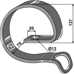 Renfort double spire