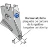 Pointe remplaçable - SERIE 600 - Bourgault
