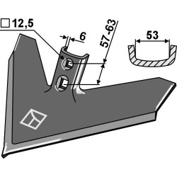 Soc triangulaire 460mm - Case IH - 1547110C1