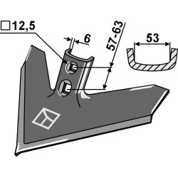 Soc triangulaire 355mm - Case IH - 1547108C1