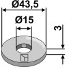 Rondelle Ø43,5x3xØ15