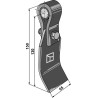 Fléau assemblé avec support, entretoise et lame - Thyregod