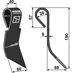 Couteau-fanes - gauche - Rumptstad - 007773