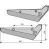 Soc pour arracheuses de betteraves, modèle droit - Holmer - R801