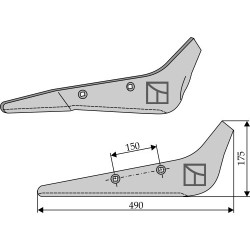 Soc pour arracheuse de betteraves, modèle gauche - Kleine - S2-161-06-00-01l