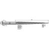 Dent de chargeur 820mm - Mailleux