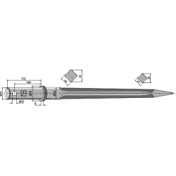 Dent de chargeur 850mm - Agram