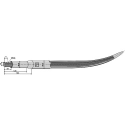 Dent de griffe 640mm - Faucheux