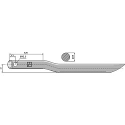 Dent de chargeur 560mm - Mailleux