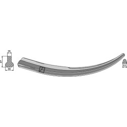 Dent à souder 540mm