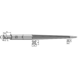 Dent de chargeur 1400mm - Mailleux