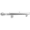 Dent de chargeur 1250mm - Mailleux