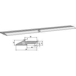 Lame d´usure 90 x 22 mm
