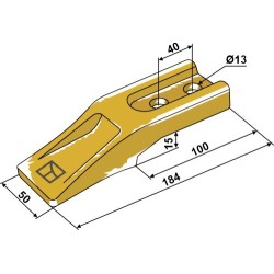 Dent standard pour chargeur frontal