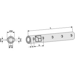 Tube-support pour dent - 810 - 5