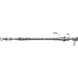 Câble téléflexible - 2400mm - Nimco