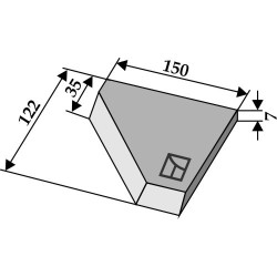 Couteau-équerre côté droit - Stoll
