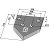 Couteau central - Bressel & Lade - 70700010