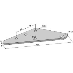 Plaque de support - Logifeed & R.M.H. - 8VR040400