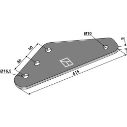 Plaque de support - Peecon - VME075004027