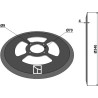 Coutre pour charrue Ø340x4 - Samson - 1250202
