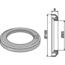 Bague frontale - Ø100xØ85,5x8