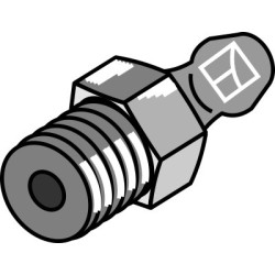 Raccord fileté de graissage M10