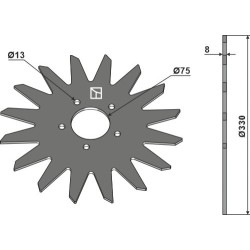 Chasses débris étoilés Ø330 - Strip-Till