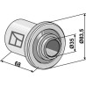 Pièce intercalaire - 68mm - Hankmo - 97210164