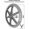 Roue packer - Ø900mm