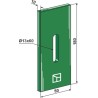 Racloir plastique Greenflex pour rouleaux packer - Rabe - 84050027