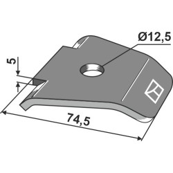 Racleur pour rouleaux packer - Väderstad - 467951