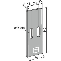 Racloir pour rouleaux packer - Sicma