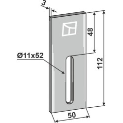 Racloir pour rouleaux packer - Sicma