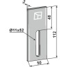 Racloir pour rouleaux packer - Sicma