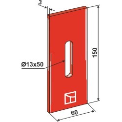 Racloir pour rouleaux packer - Rau - RG00067729