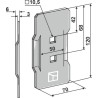 Racloir pour rouleaux packer - Rau - RG00029743