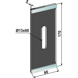 Racloir pour rouleaux packer - DURAFACE - Rabe - 8406.00.09