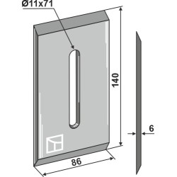 Racloir pour rouleaux packer - Niemeyer - 034575