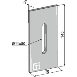 Racloir pour rouleaux packer - Niemeyer - 034218