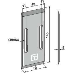 Racloir pour rouleaux packer - Niemeyer - 034102