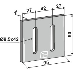Racloir pour rouleaux packer - Maschio / Gaspardo - 27100539 (36100499)