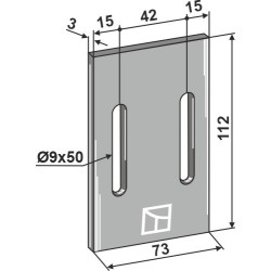 Racloir pour rouleaux packer - Maschio / Gaspardo - 24066