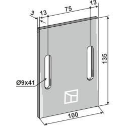 Racloir pour rouleaux packer - Lely - 1.1645.2839.0