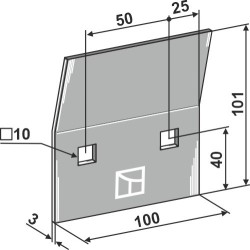 Racloir pour rouleaux packer - Howard - 8007090 / 652882