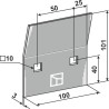 Racloir pour rouleaux packer - Howard - 8007090 / 652882