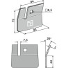 Racloir pour rouleaux packer - Howard - 180368
