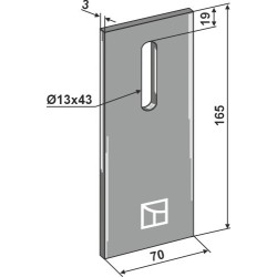 Racloir pour rouleaux packer - Frandent