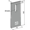 Racloir pour rouleaux packer - Frandent